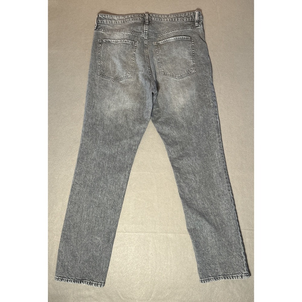 H&M Women's Denim Gray/black Slim Straight Jeans Size 14 - Picture 6 of 6